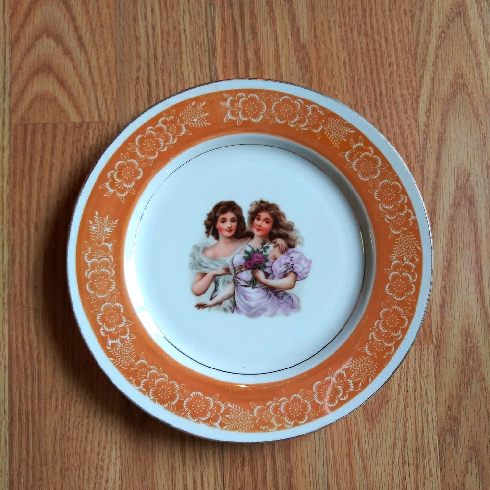Vintage Ladies Portrait Plate Tono China